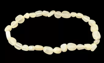 Beige Moonstone A Bracelet Rolled Stones