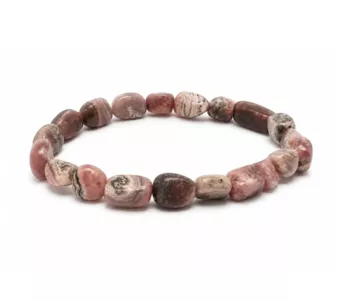 Argentinian Rhodochrosite A Tumbled Stone Bracelet 6-8mm