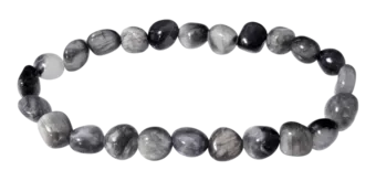 Tourmaline Cat’s Eye A tumbled stones bracelet