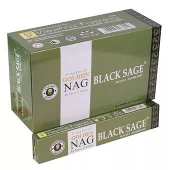 Incense Vijayshree Golden Nag Black Sage 15g