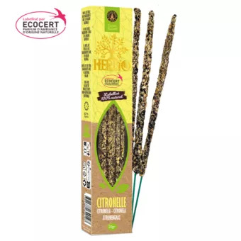 Herbio Ecocert Smudge Incense Lemongrass 20g
