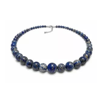 Lapis Lazuli AB Graduated Bead Necklace 4-12mm 50cm