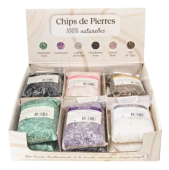 Display of Stone Chips 250g X 12 bags