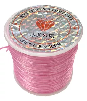 Light Pink Flat Elastic Thread 50m