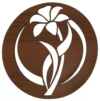 Magnetic Wooden Flower Sign 18cm for HMD999