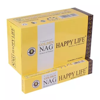 Incense Vijayshree Golden Nag Happy Life 15g