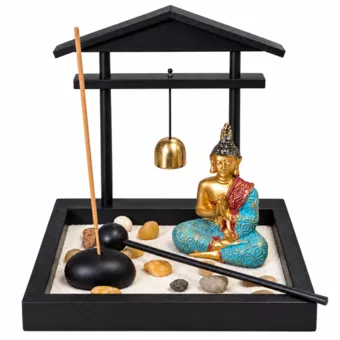 Zen Garden with Buddha and Torii 15 cm
