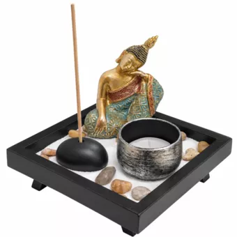 Zen Garden with Pensive Buddha 12.5 cm