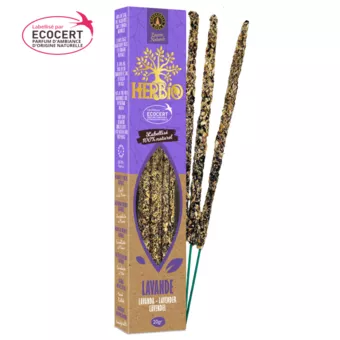 Herbio Ecocert Smudge Incense Lavender 20g
