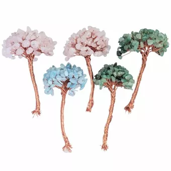 Set of 5 DIY trees in natural stone – Base not included