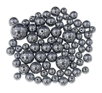 Pack of Round Terahertz Beads 6mm to 14mm