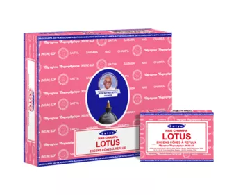 Satya Lotus Backflow Cones 12pcs