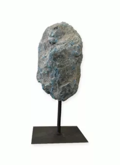 Raw Lapis Lazuli A on Black Metal Stand 17-20 cm 500-800 g