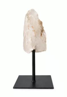 Raw Smoky Quartz A on Black Metal Stand 17-20 cm 400-500 g