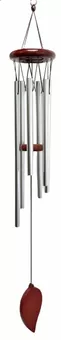 Leaf chime in wood with aluminum tube 60cm