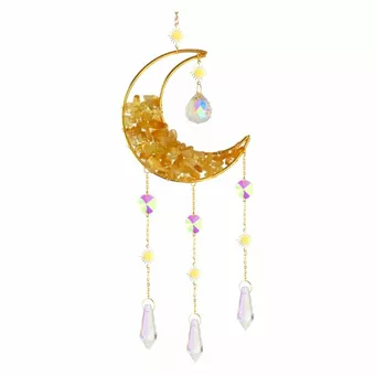 Citrine Sun and Moon Mobile