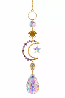 Amethyst Moon Suncatcher