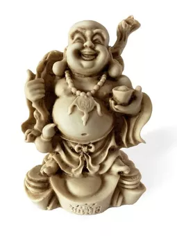 Buddha of Happiness resin 12cm