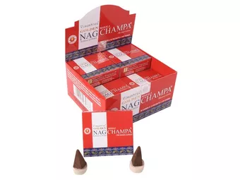 Incense Vijayshree Golden Nag Champa Cones