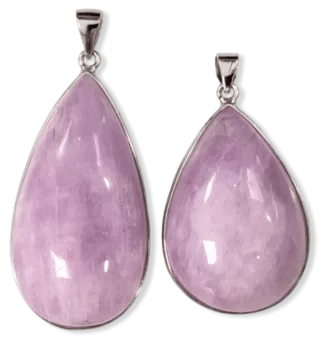 925 Silver Kunzite AA+ Pendant 2 pieces 21.84g