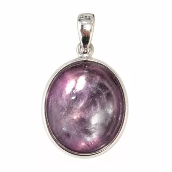 Sterling Silver 925 Pendant AAA Lepidolite 3.1 g