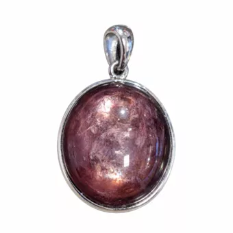 Sterling Silver 925 Pendant with AAA Lepidolite 3.24 g