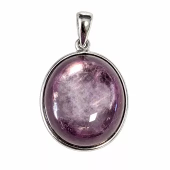 Sterling Silver 925 Pendant with AAA Lepidolite 2.81 g