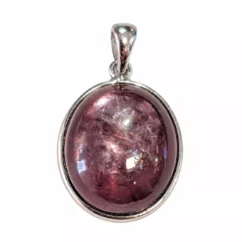 Sterling Silver 925 Pendant with AAA Lepidolite, 2.55 g