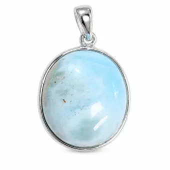 Sterling Silver 925 Pendant with AA Larimar 2.38g
