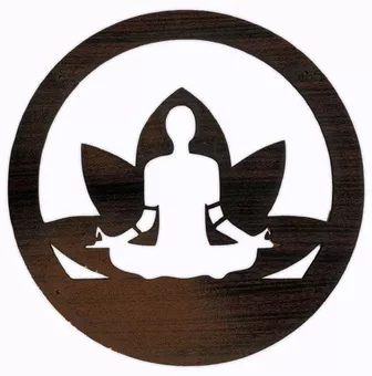 18cm Wooden Magnetic Panel with Lotus Flower and Buddha Design for HMD999