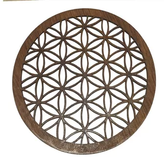 18cm Flower of Life Wooden Magnetic Sign for HMD999
