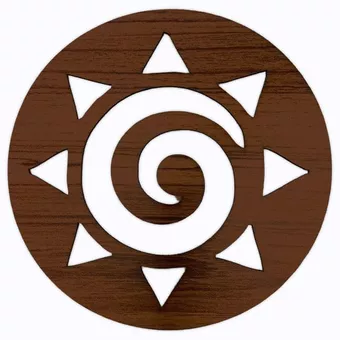 Magnetic Wooden Star and Sun Panel 18cm for HMD999