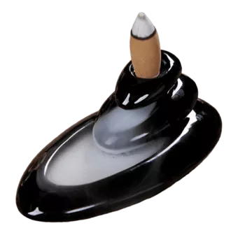 Backflow Incense Holder Ceramic Pirogue 13cm