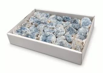 Celestite A Raw Stones Display 3-7 cm 2.5-3 kg