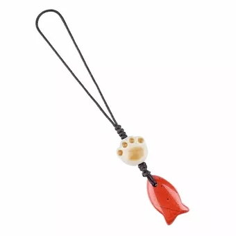 Red Jasper Fish Bag Charms A x3