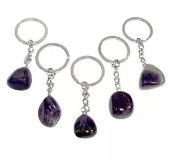 Amethyst Keyring A 20-30mm x5