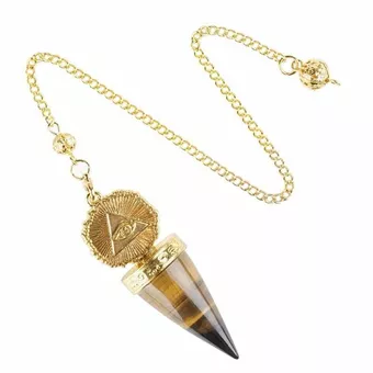 Tiger's Eye Divination Pendulum – Golden Eye of Providence
