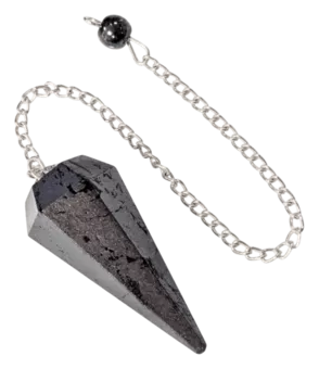 6-sided Conical Hematite Pendulum