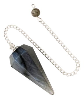 Conical pendulum in Labradorite 6 faces
