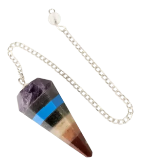 Conical pendulum in 7 chakras 6 faces