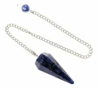 Sodalite A+ conical 6-sided pendulum