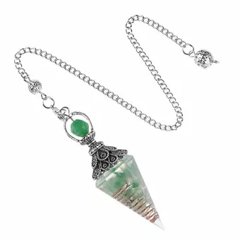 Green Aventurine Orgonite Pendulum 6 faces