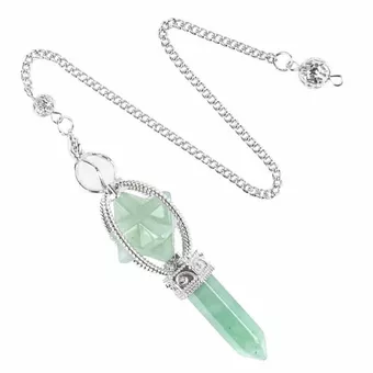 Green Aventurine Pendulum Merkaba 6 faces