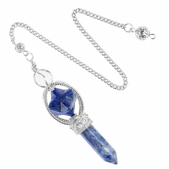Lapis Lazuli Merkaba Pendulum 6 faces