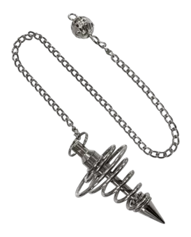 Black metal spiral pendulum