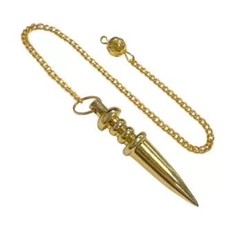 Gold-plated metal pendulum 4.5cm