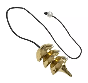 Osiris Pendulum in Brass with Leather Cord