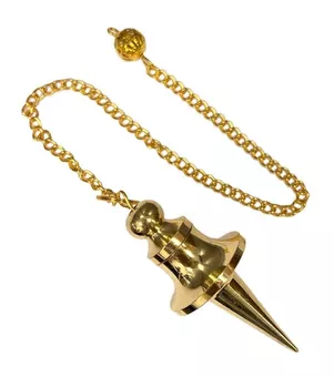 Metal Yoga Healing Pendulum with tank