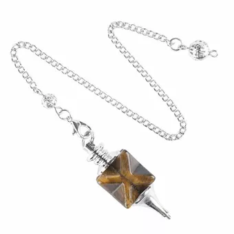 Merkaba Tiger's Eye Divination Pendulum
