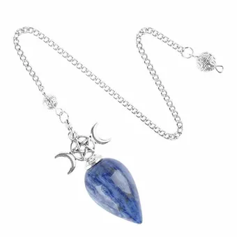 Divination Pendulum Pentacle Triple Moon Sodalite